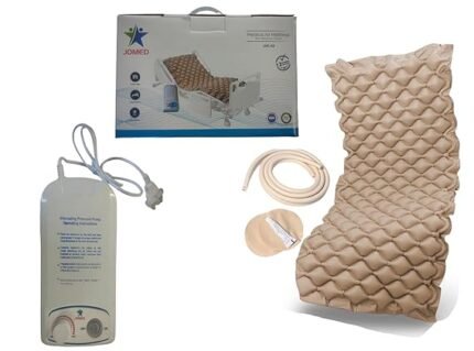 JOMED - JHC 02 Anti - Bedsore Portable Air Mattress with Easy Knob to Adjust Pressure (Includes Electric Pump & Mattress Pad) Size-200 * 90 Cm